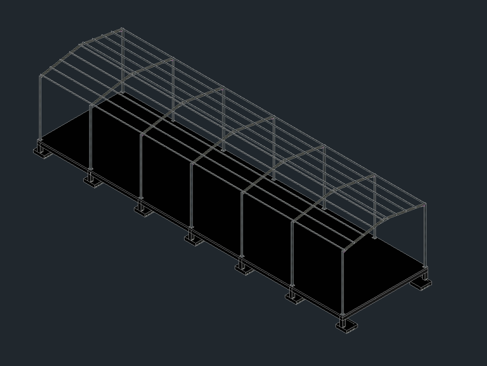 Shed structure in 3d
