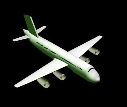 airplane in 3d