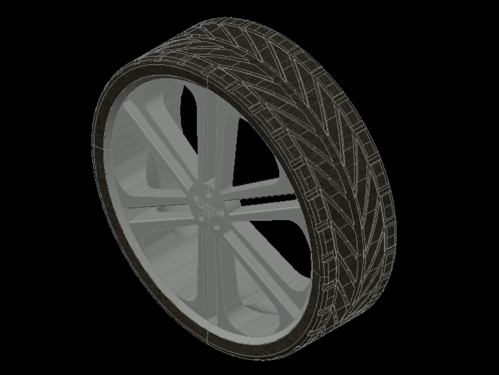 Neumático en 3D