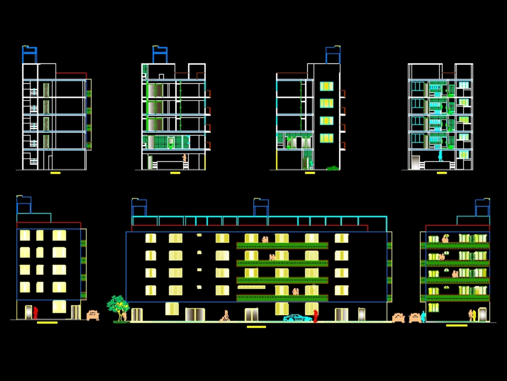 Multi-family residential building with commerce