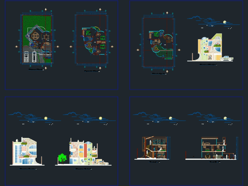 Única Casa De Família Em Autocad Baixar Cad Grátis 1 27 Mb Bibliocad