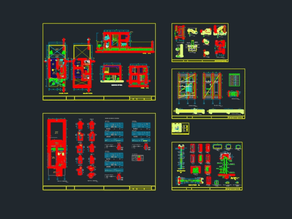 Vivienda economica de 120m2 en AutoCAD | CAD (881.94 KB) | Bibliocad