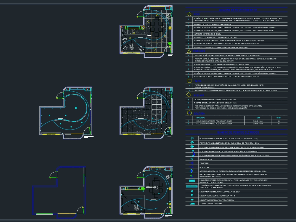 Living room-dining room layout in AutoCAD | CAD (318.41 KB) | Bibliocad