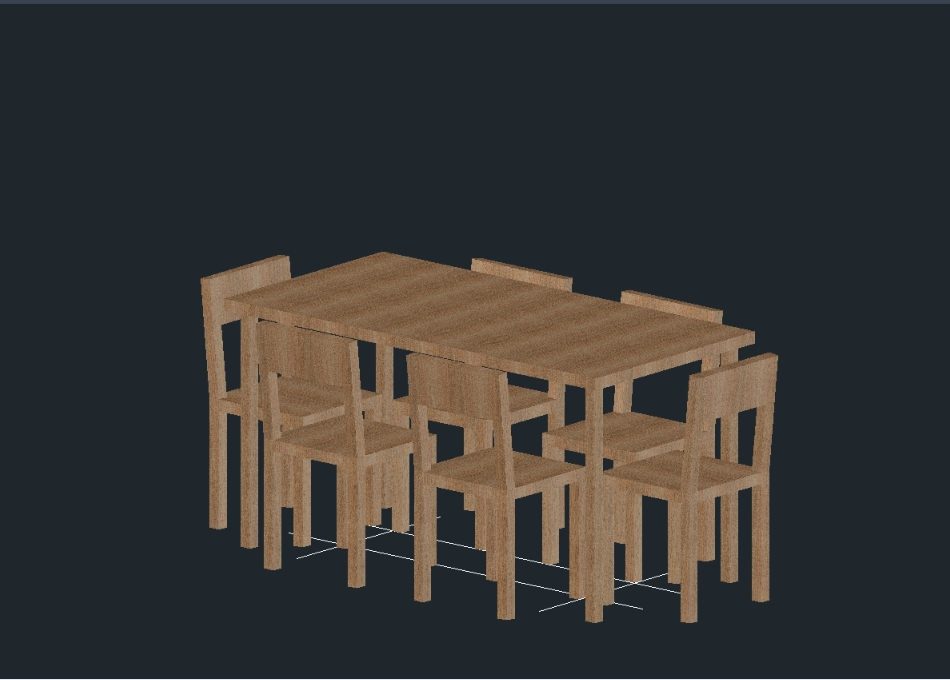 sala de jantar de madeira