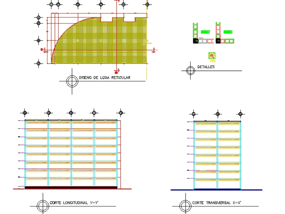 Ribbed slab in AutoCAD | CAD download (365.4 KB) | Bibliocad electrical plan symbols pictures 