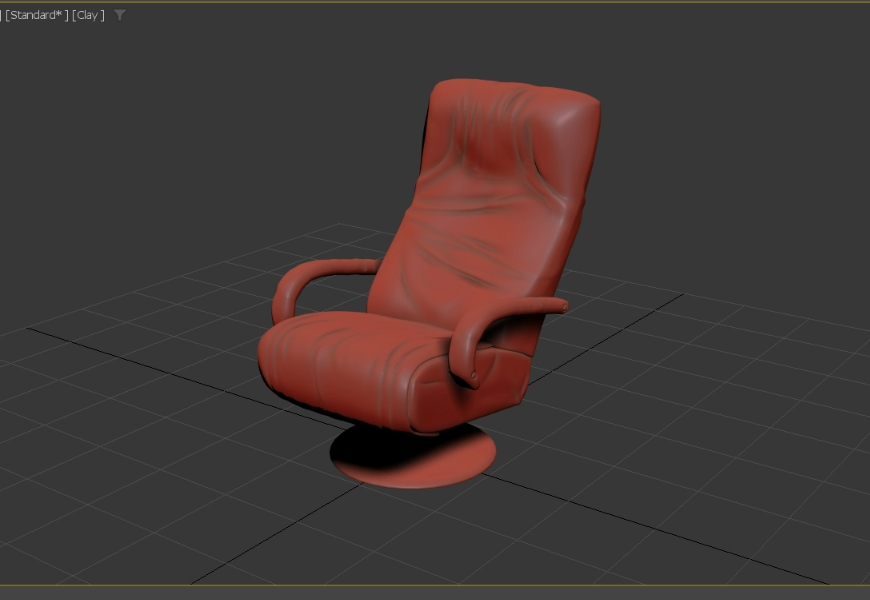 Swivel Office Chair 3ds Max