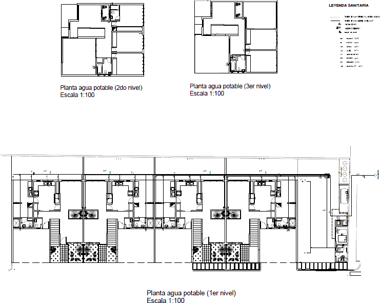 Maisons jumelées à 3 niveaux