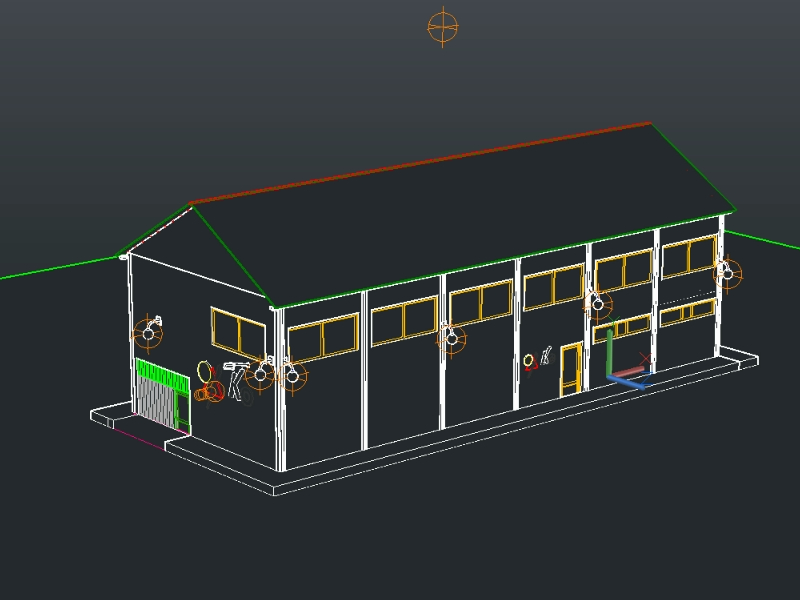 3d industrial warehouse