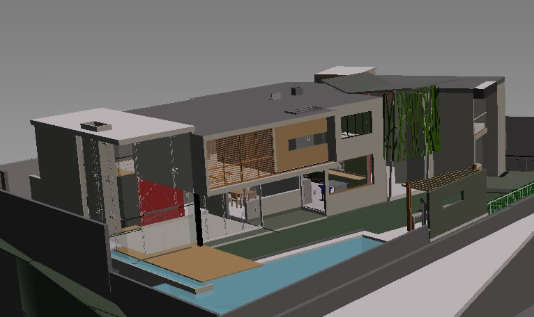 Modern house 3d in AutoCAD | CAD download (1.14 MB) | Bibliocad