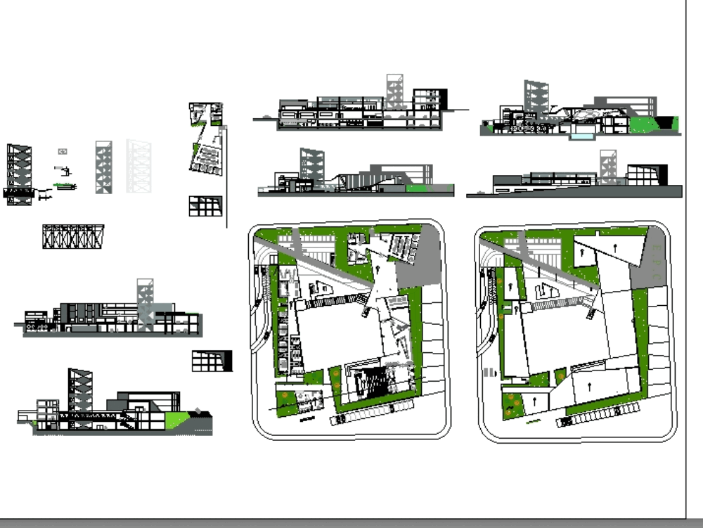 Escuela de protección civil en AutoCAD  CAD (4.11 MB 