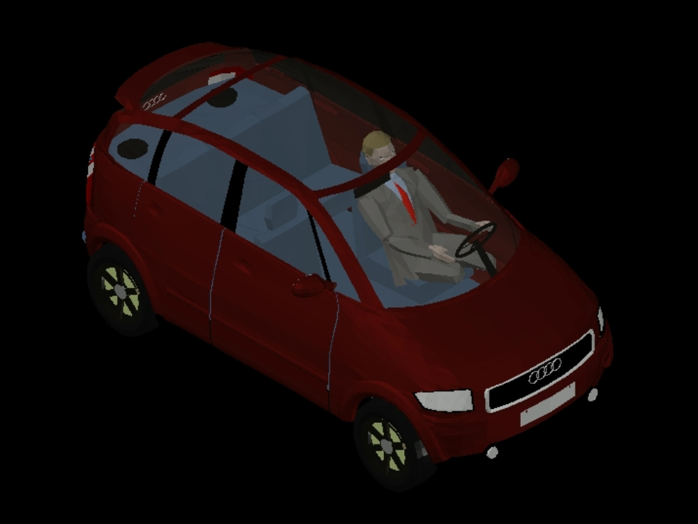 Automóvil Audi en 3D.