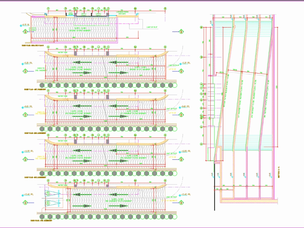 Detalles De La Rampa De Datos En Autocad Cad 15974 Kb Bibliocad 5683