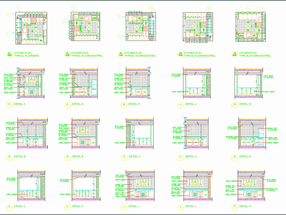 Kitchen details in AutoCAD | CAD download (262.29 KB) | Bibliocad
