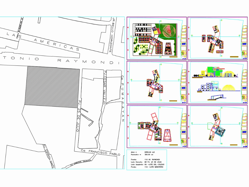 Regional government headquarters in AutoCAD | CAD (1.45 MB) | Bibliocad