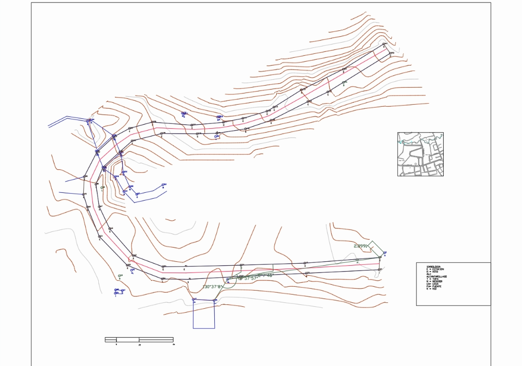 Topography and road network