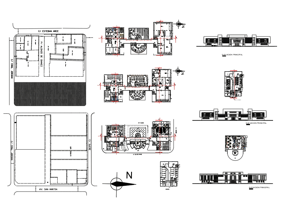 Centro Cultural En Autocad Descargar Cad Gratis 1 75 Mb Bibliocad