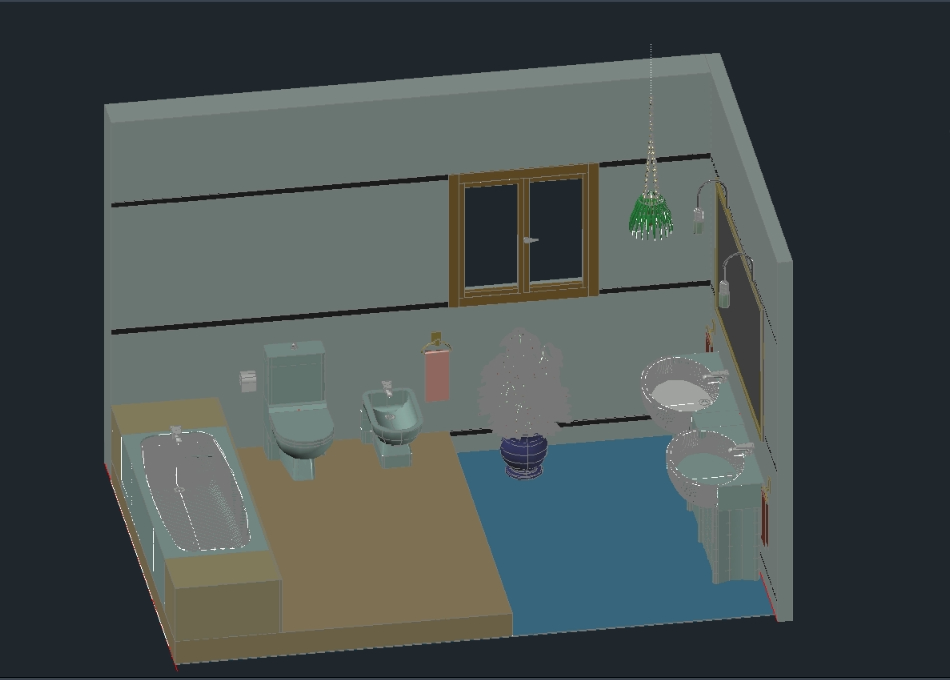 3D-Badezimmer