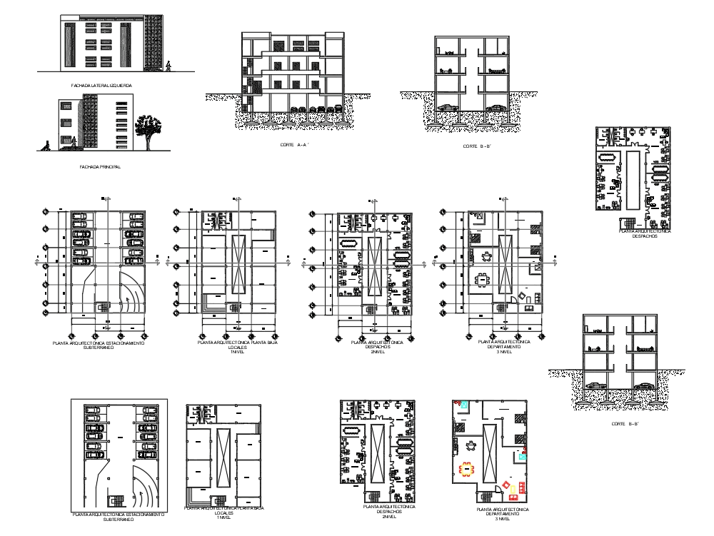 Locales;oficinas y departamento en AutoCAD | CAD (1.11 MB) | Bibliocad