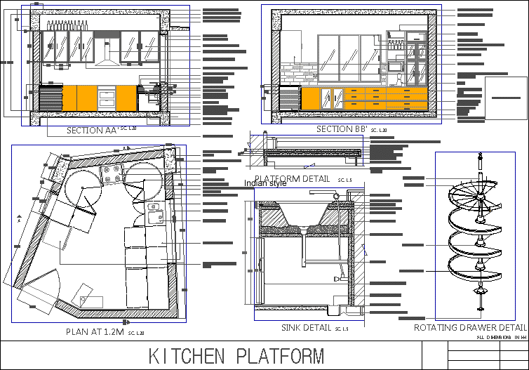 L-Shape Kitchen Dimensions & Drawings | Dimensions.com