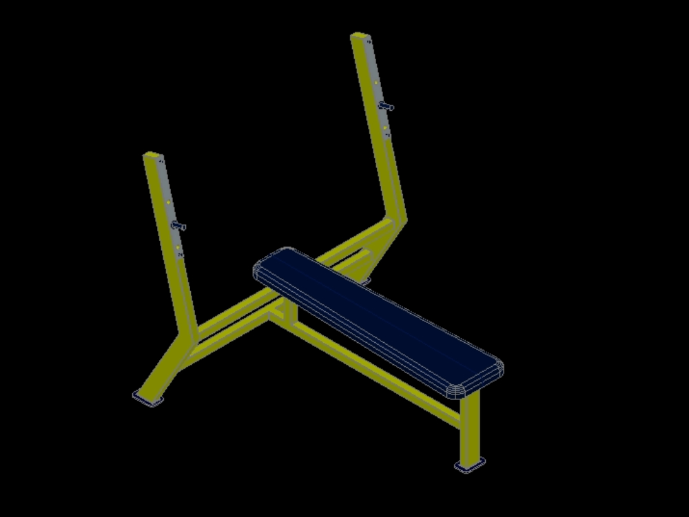 Bench press in 3d.