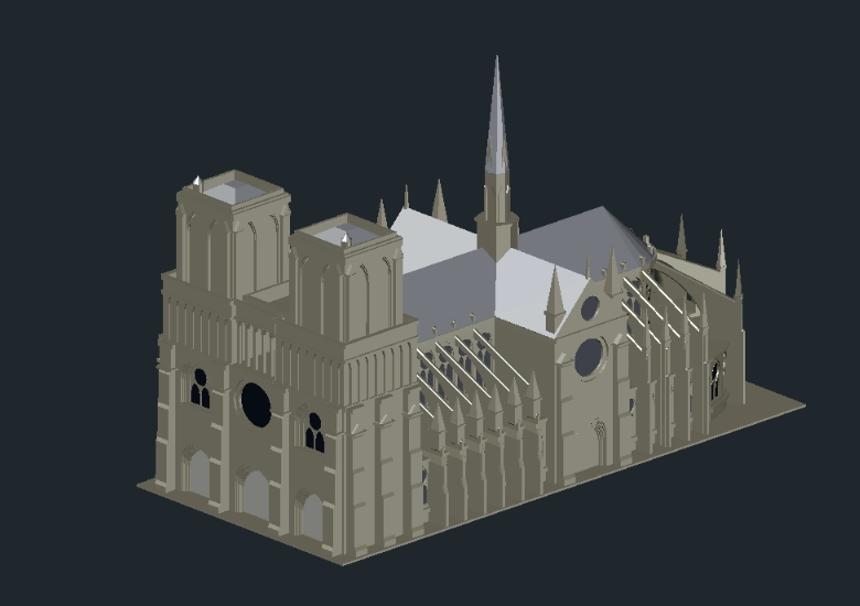 The Notre Dame but RENDERS