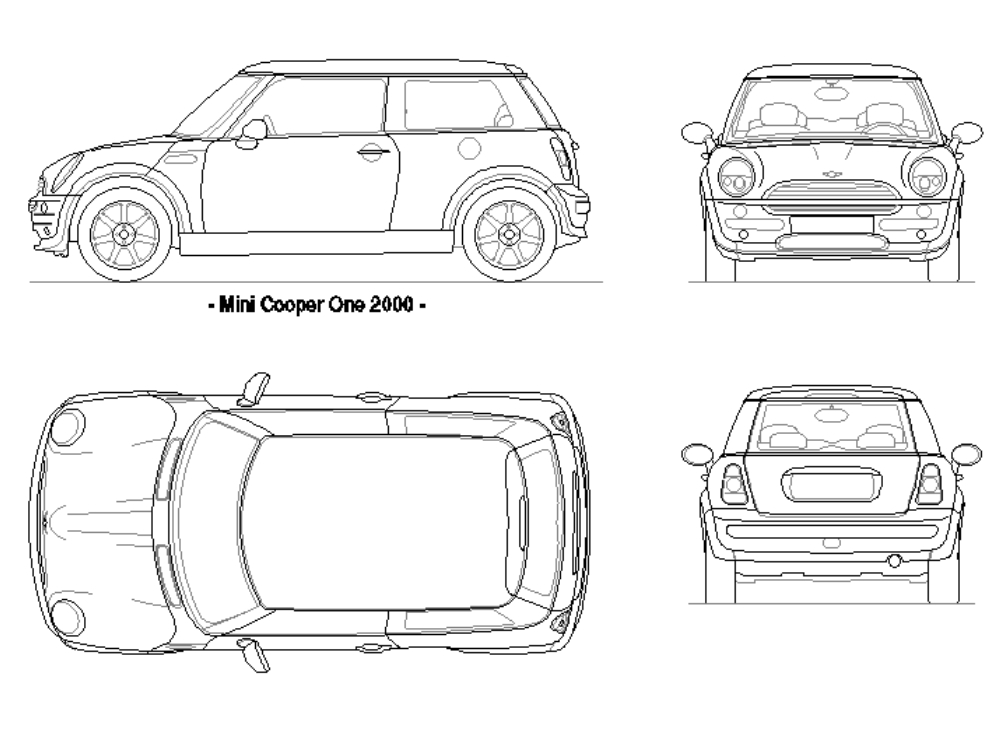 Automóvil Mini Cooper One (2000).