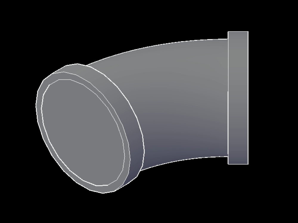 45°-Bogen in 3D
