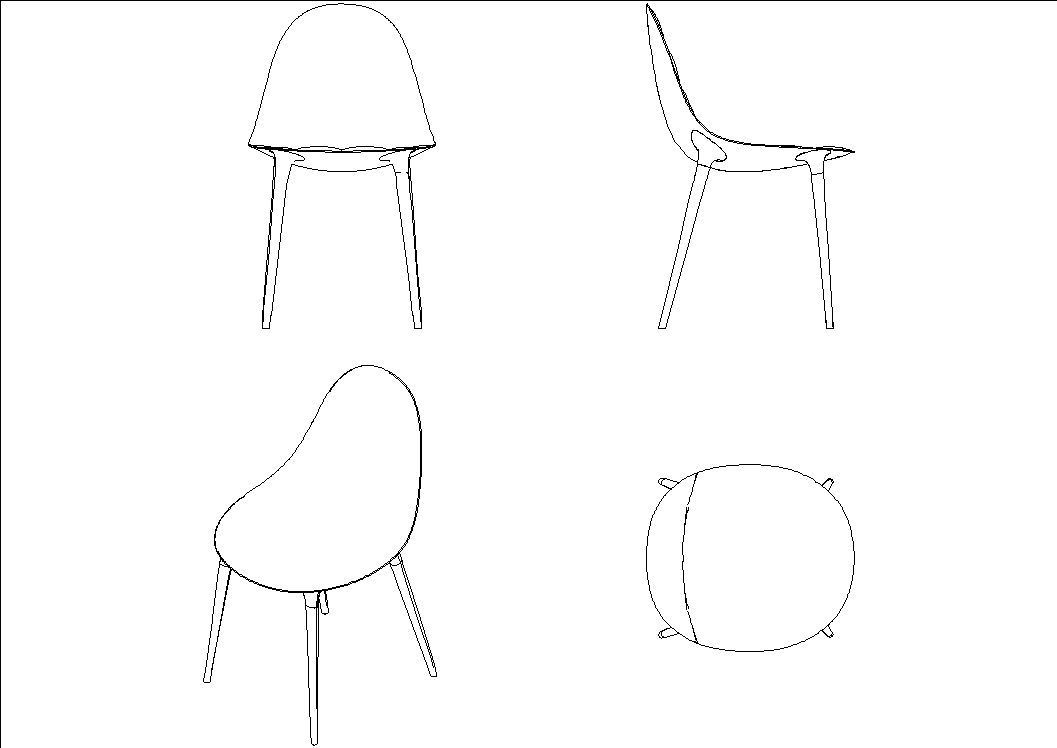 Philippe starck caprice chair in AutoCAD | CAD (157.83 KB) | Bibliocad