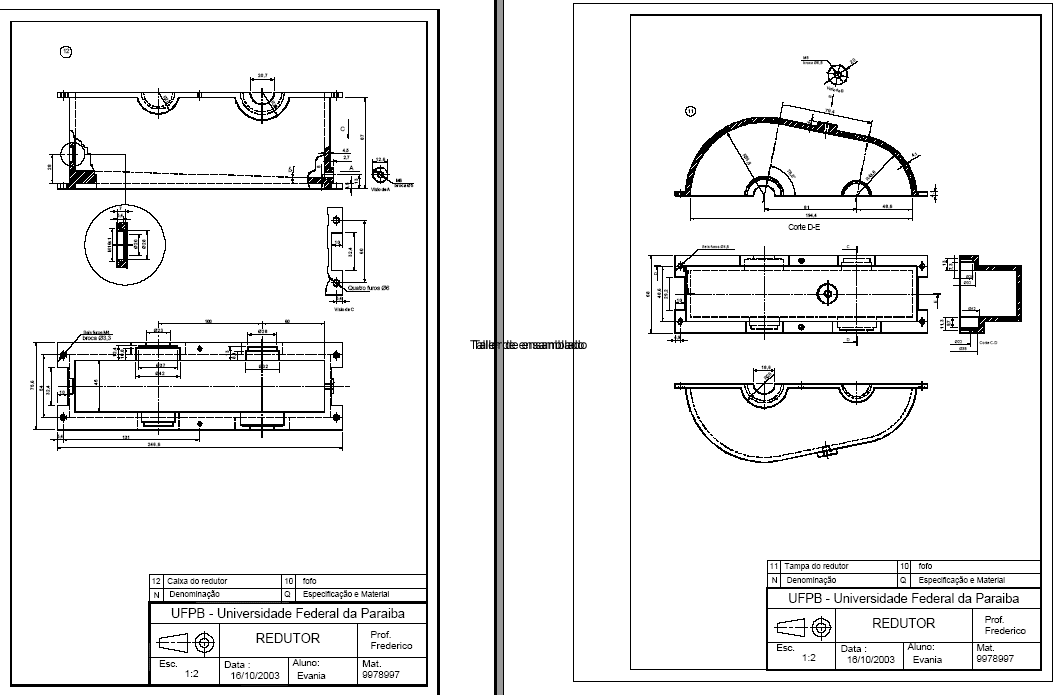 Manuelle mechanische Konstruktion - Verbindungselemente, Getriebe