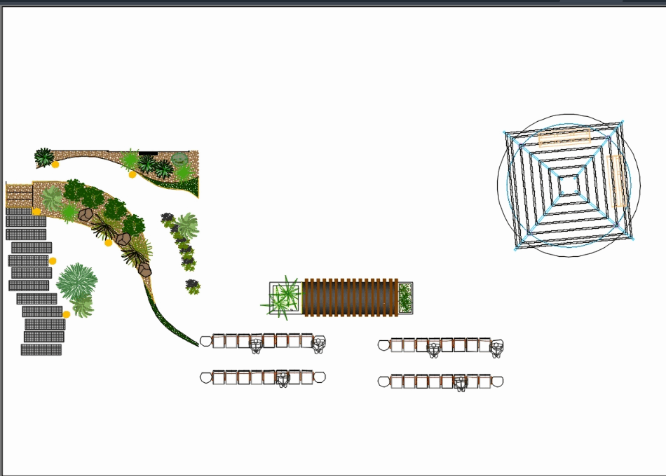 Landscaping plans, residential garden (523.1 KB) | Bibliocad