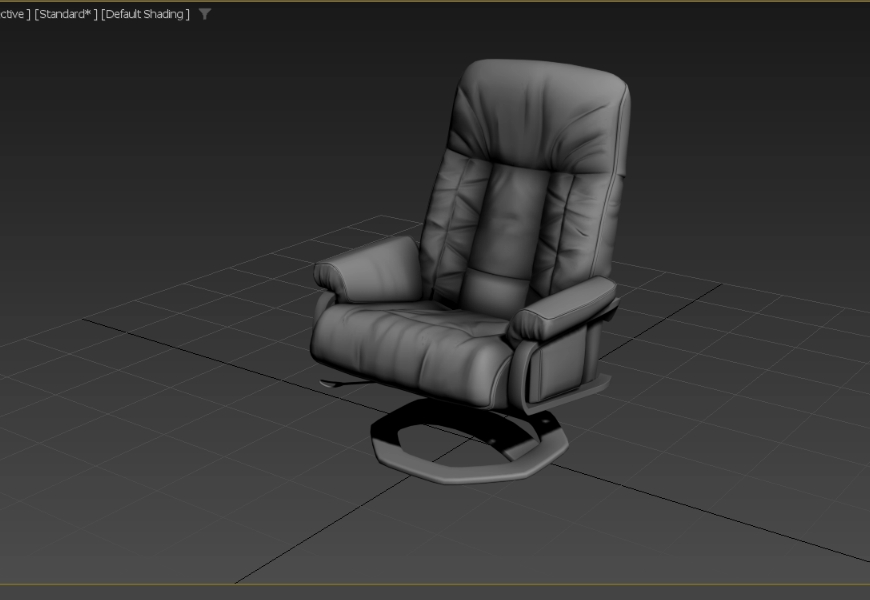 Fauteuil 07 - 3ds max