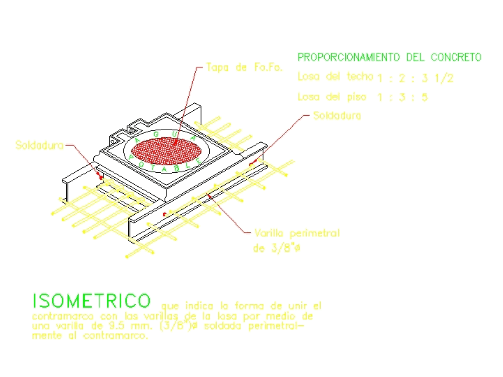 Contramarco registro en AutoCAD Descargar CAD (70.3 KB