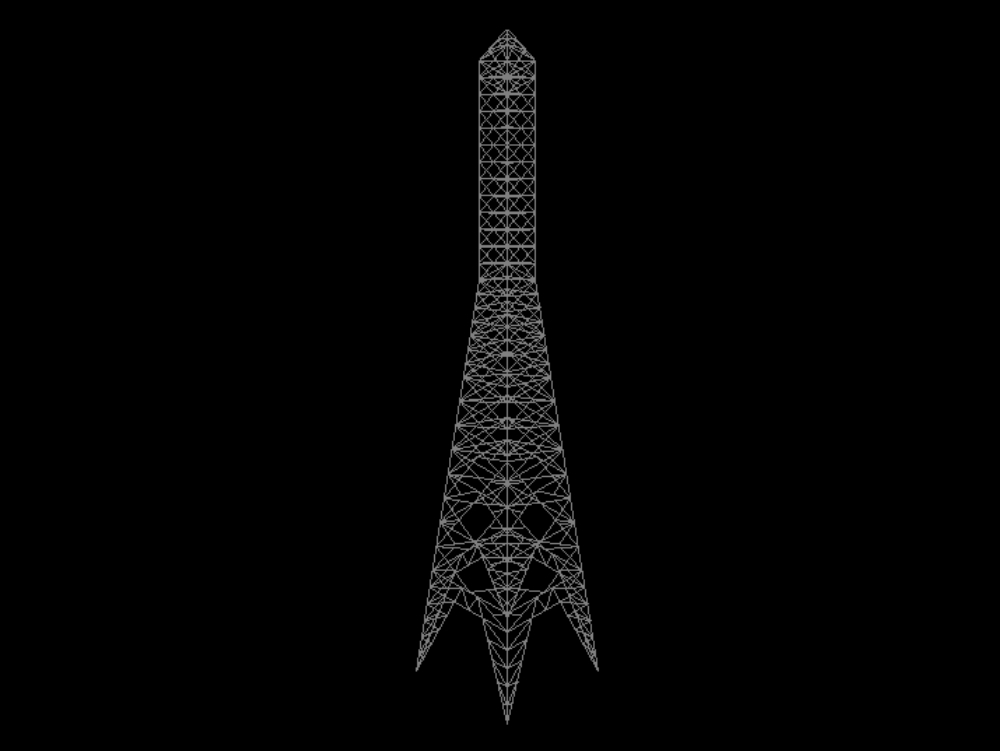 Elektrischer Turm in 3D.