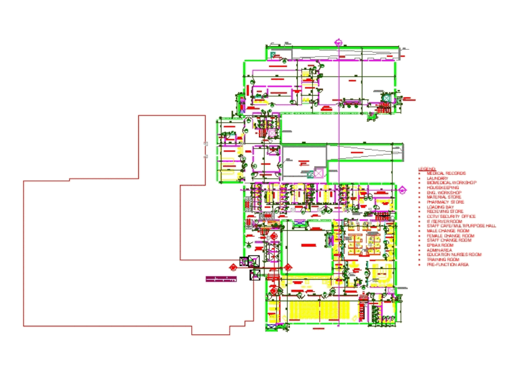 Hospital--india in AutoCAD | Download CAD free (711.04 KB ...