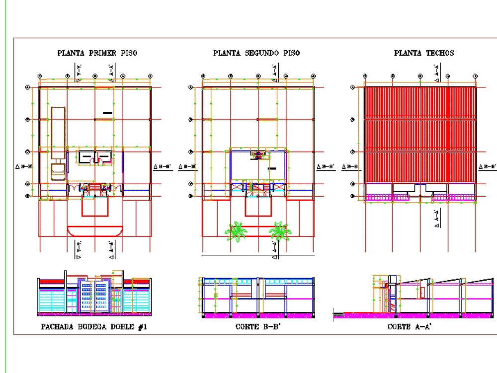 Bodega b1 en AutoCAD | Descargar CAD (505.15 KB) | Bibliocad