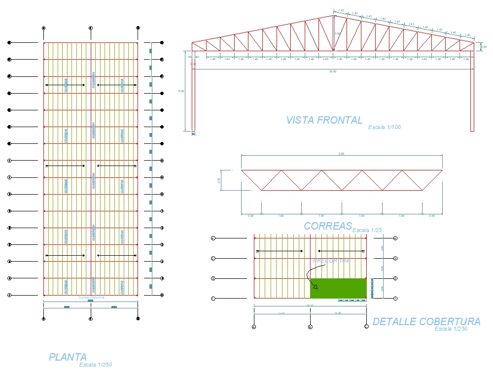 Industrial warehouse, structural steel, truss (960.59 KB 