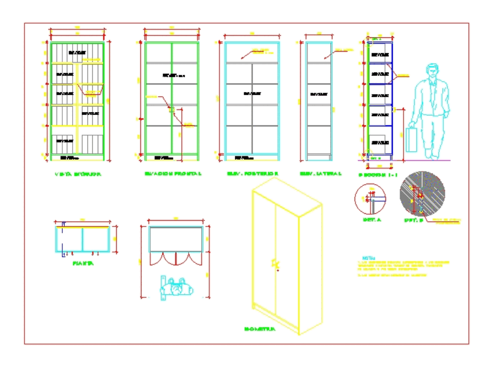 Metal cabinet in AutoCAD | CAD download (102.94 KB) | Bibliocad