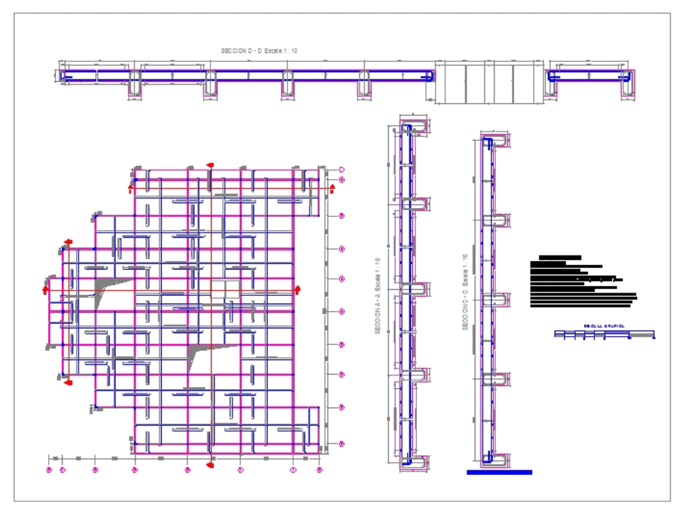 Reinforced Concrete Slab One Way Rebar 142 37 Kb Bibliocad Slab reinforcement tool creates reinforcement to irregularly shaped concrete slabs. reinforced concrete slab one way rebar