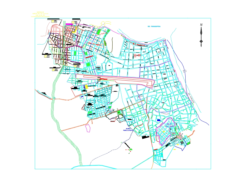 Plan du cadastre urbain - yurimaguas