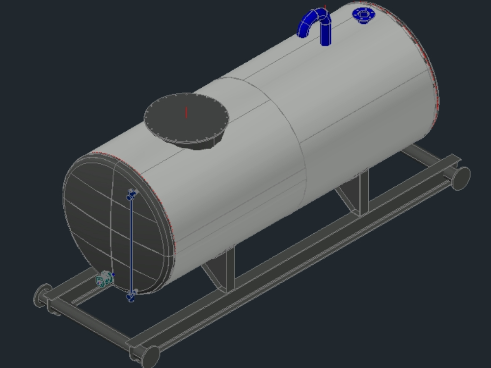 Tank 500 Gallons In 3d 61127