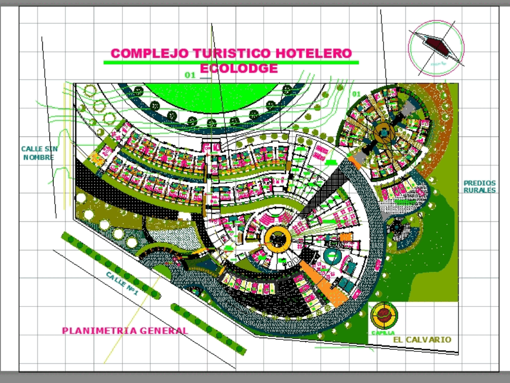 Eco tourism lodge design study in AutoCAD | CAD (1.05 MB) | Bibliocad