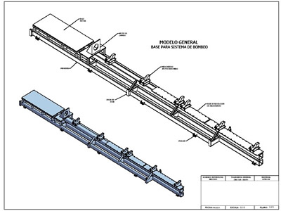 Konstruktionsdetails für linearen Pumpensprung