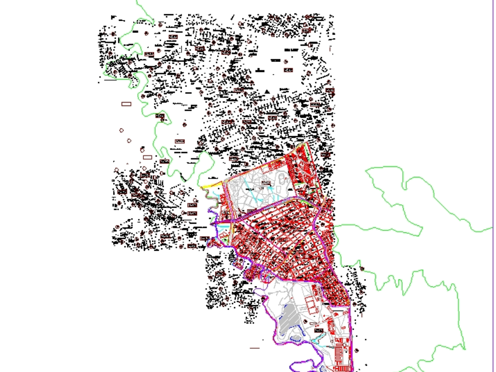 Plan de la ville de Tunjuelito
