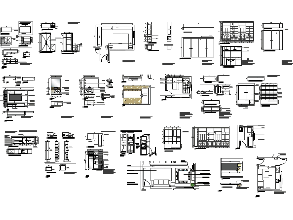 Built-In Furnishings for a Young Person's Apartment