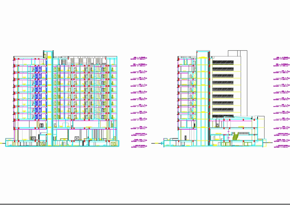 Проект гостиницы dwg