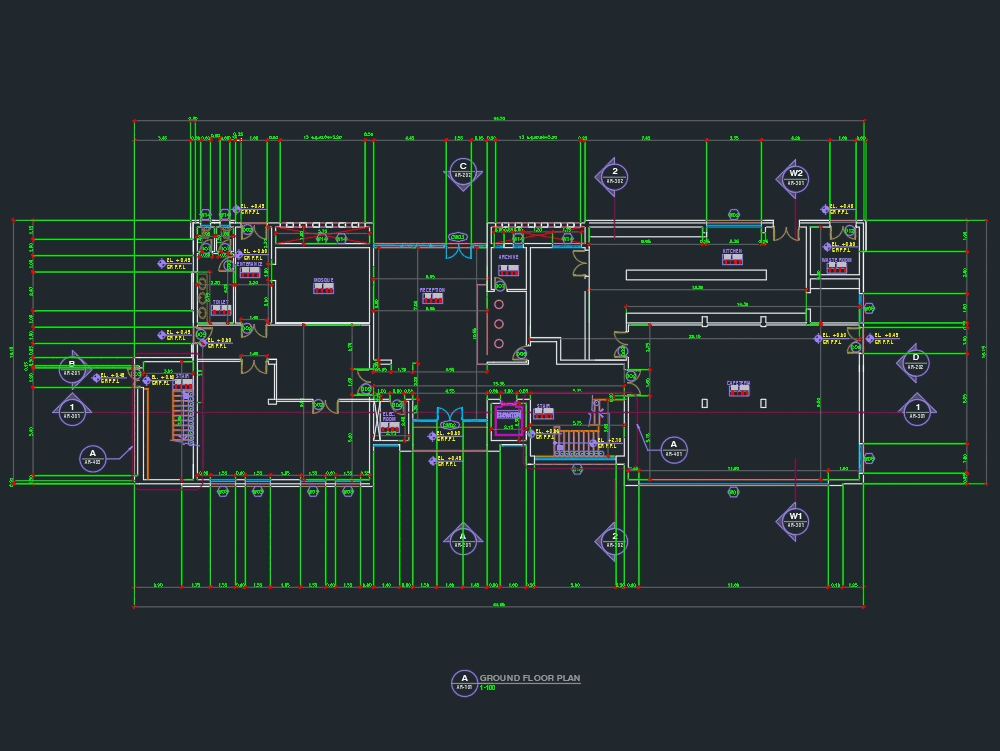 Immeuble De Bureaux Dans Autocad Téléchargement Cad Gratuit 64687 Kb Bibliocad 5802