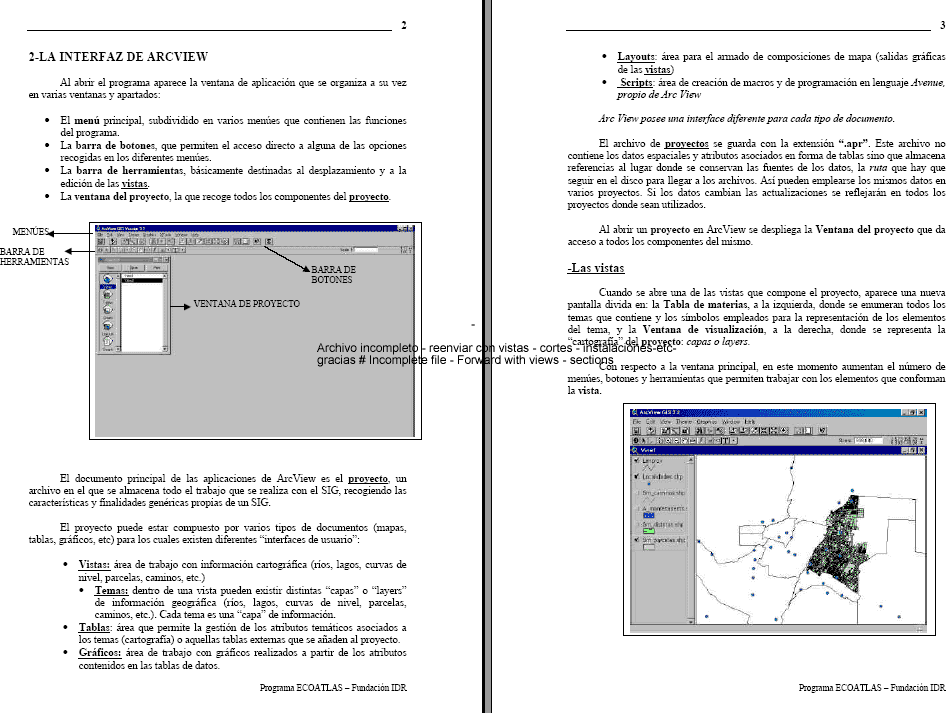 ArcView 3.2 Manual in Spanish