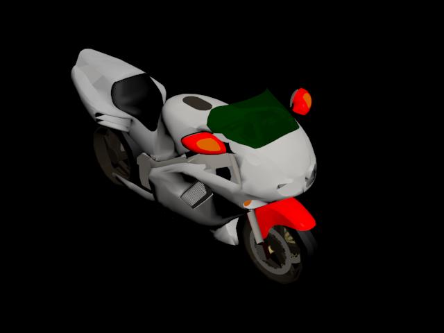 Rotes Motorrad n02