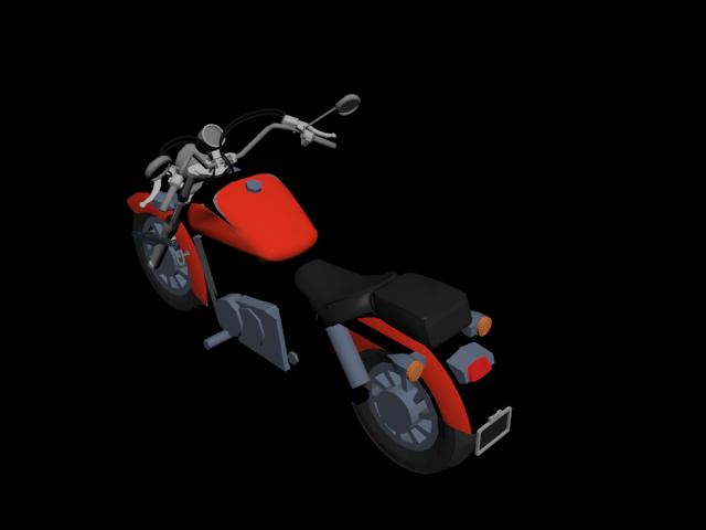 Rotes Motorrad n03