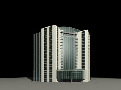 Diseño de hotel - Exterior 3d